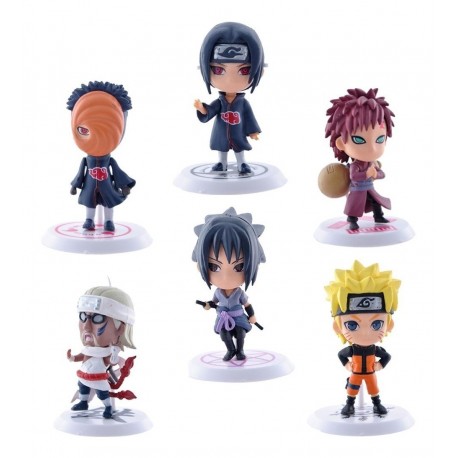 Figuras Naruto Set De Figuras X 6 Anime + Obsequio (Entrega Inmediata)