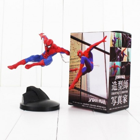 Figura Spider Man Marvel Vengadores En Pvc 18 Cm + Base (Entrega Inmediata)