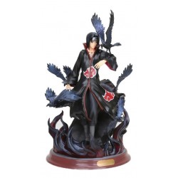 Naruto Shippuden Itachi Uchiha Con Cuervos Figura En Caja (Entrega Inmediata)