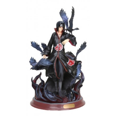 Naruto Shippuden Itachi Uchiha Con Cuervos Figura En Caja (Entrega Inmediata)