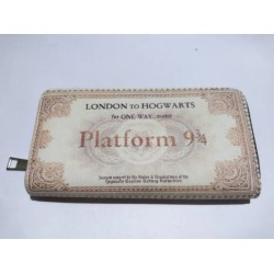 Harry Potter Billetera Cartera Tiquete Tren 9 3/4 (Entrega Inmediata)