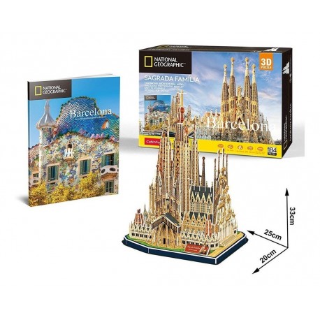 Basílica De La Sagrada Familia Rompecabezas 3d (Entrega Inmediata)