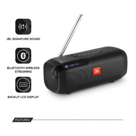 Parlante Jbl Portable Bluetooth Dab/dab+ Radio Y Fm Negro (Entrega Inmediata)