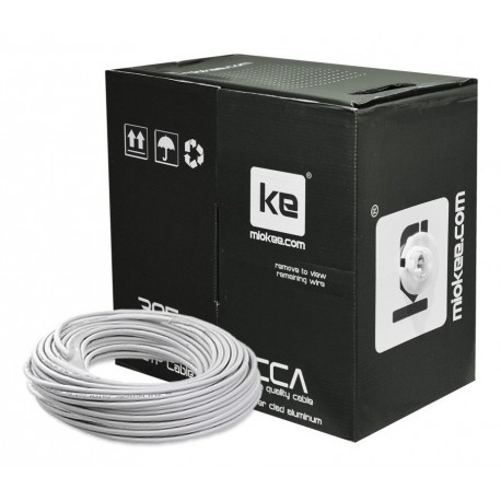 Cable Red Utp Cat. 5e Interior Miokee, Patch Carrete 305 Mts (Entrega Inmediata)