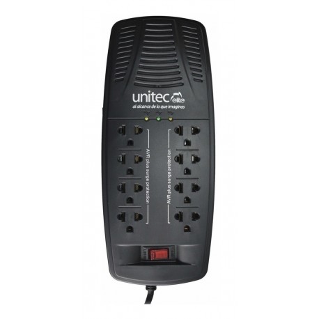 Regulador De Voltaje Unitec De 2000va Reales Con 8 Tomas (Entrega Inmediata)