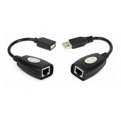Kit Extensor Usb Por Cable De Red Utp Rj45 / Hasta 45 Metros (Entrega Inmediata)