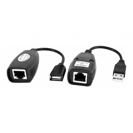 Extensión Usb Por Cable De Red Utp Rj45 / Hasta 45 Metros (Entrega Inmediata)