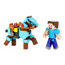 Minecraft Steve Y Caballo Blindado Original Mattel (Entrega Inmediata)