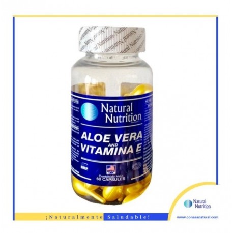 Aloe Vera Y Vitamina E Facial 60 Twis Caps Natural Nutrition (Entrega Inmediata)