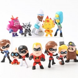 Los Increibles Coleccion Pelicula Infantil Set X 12 Figuras (Entrega Inmediata)