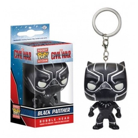 Funko Pop Pantera Negra Black Panter Marvel Llavero Original (Entrega Inmediata)