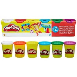 Plastilina Play Doh X6 Unidades Colores Primarios Original (Entrega Inmediata)