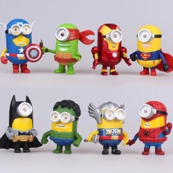 Minions Vengadores Super Heroes Figuras Coleccion Personajes (Entrega Inmediata)