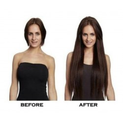 Extensiones De Cabello Seminatural Liso Y Ondulado 4 Clips (Entrega Inmediata)