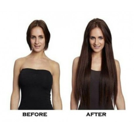 Extensiones De Cabello Seminatural Liso Y Ondulado 4 Clips (Entrega Inmediata)