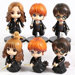 Harry Potter Coleccion X6 Figuras Ron Hermione (Entrega Inmediata)