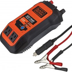 Inversor Corriente Black & Decker 500w 12v Dc 110v Ac 2 Usb (Entrega Inmediata)