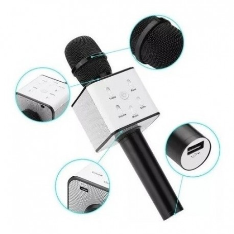 Micrófono Karaoke Q7 Bluetooth Estéreo (Entrega Inmediata)