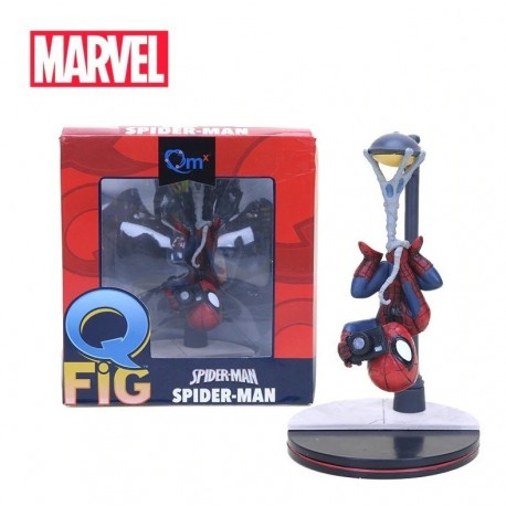 Hombre Araña Spider Man Figura Cámara Marvel Qfig + Obsequio (Entrega Inmediata)