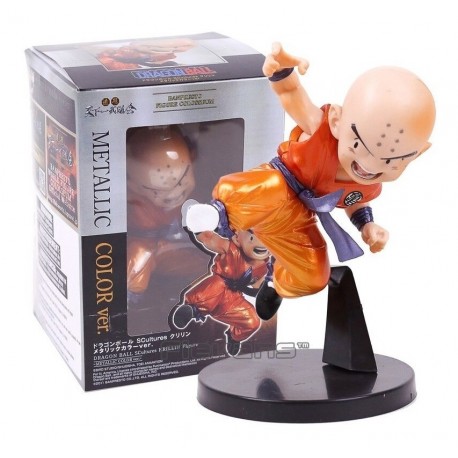 Krilin Dragon Ball Z Colección Figura Metalizado + Obsequio (Entrega Inmediata)