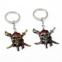 Piratas Del Caribe Capitán Jack Sparrow Llavero Metálico (Entrega Inmediata)