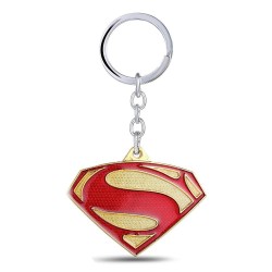 Superman Escudo Logo Super Héroe Dc Comics Llavero Metálico (Entrega Inmediata)