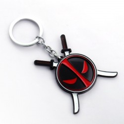 Deadpool Espadas Katanas Marvel Llavero Metálico (Entrega Inmediata)