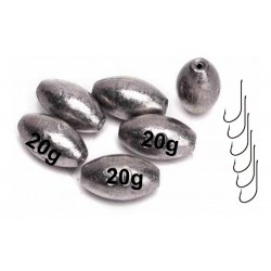 Set Plomada + Anzuelo Para Pesca Pescar (Entrega Inmediata)