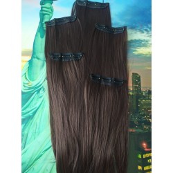 Pack Completo Extensiones De Cabello Marrón Castaño (Entrega Inmediata)