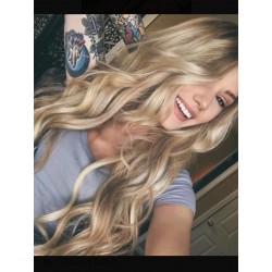 Promo! Extensiónes De Cabello Rubio Cenizo Seminatural 60cm (Entrega Inmediata)