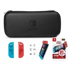 Combo: Estuche+siliconas+vidrio Protector Nintendo Switch (Entrega Inmediata)