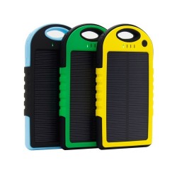 Cargador Batería Panel Solar Power Bank 5000 Mah Linterna (Entrega Inmediata)