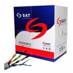 Cable Sat Utp Cat6e 100% Cobre X 100mts 0.57mm Interior (Entrega Inmediata)