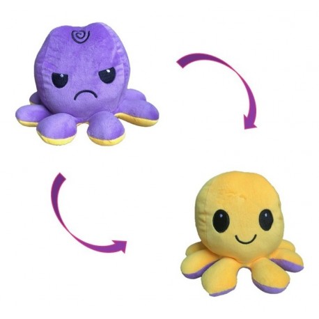 Pulpo Reversible Peluche Niños 20cm X 25cm Envio Inmediato (Entrega Inmediata)