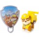 Paw Patrol Figura Con Placa Animada Gancho Motorizado Rubble (Entrega Inmediata)