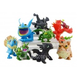 Chimuelo Como Entrenar A Tu Dragon Coleccion 8 Figuras (Entrega Inmediata)