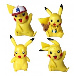 Pikachu Pokemon Figuras Coleccion X4 Figuras (Entrega Inmediata)