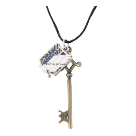 Collar Anime Llave Eren Attack On Tittan + Dije Alas (Entrega Inmediata)