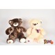 Oso Mediano De Peluche Moño 50cm 2625 (Entrega Inmediata)
