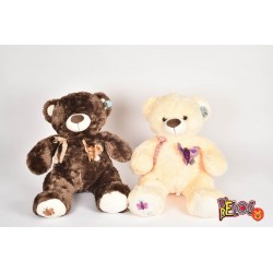 Oso Mediano De Peluche Moño 50cm 2625 (Entrega Inmediata)