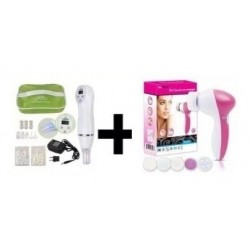 Combo Extractor De Puntos Negros + Limpiador Facial 5 En 1 (Entrega Inmediata)