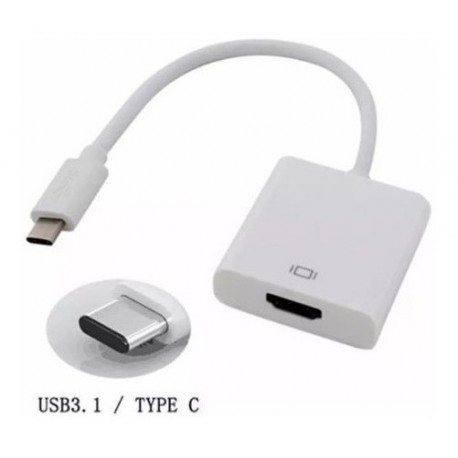 Cable Convertidor / Adaptador De Usb 3.1 Tipo C A Hdmi Lapto (Entrega Inmediata)