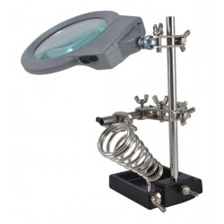 Tercera Mano Con Lupa Y Luz Led (Entrega Inmediata)