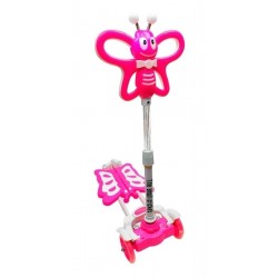 Monopatín Tijera Patineta 4 Ruedas Scooter Mariposa Musical (Entrega Inmediata)