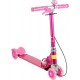 Patineta Monopatín Scooter Plegable Metalizada Timbre Luces (Entrega Inmediata)