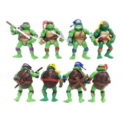 Figuras Tortugas Ninja Set X 4 Con Accesorios Articuladas (Entrega Inmediata)
