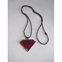Superman Collar Logo Metálico (Entrega Inmediata)