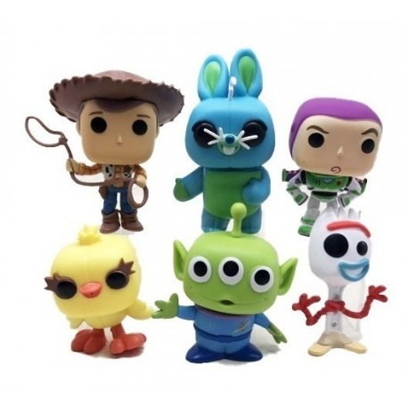 Set X 6 Figuras Toy Story 4 Buzz Woody Bonny (Entrega Inmediata)