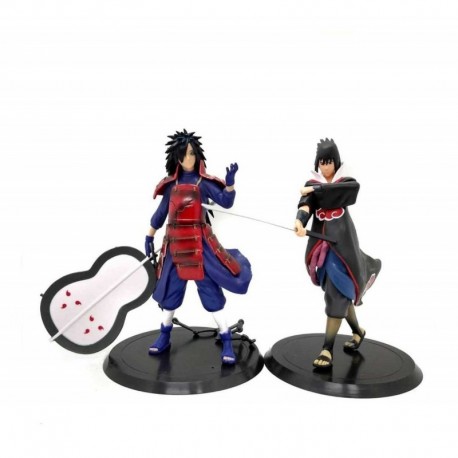 Naruto Madara Vs Sasuke Colección X 2 Figuras En Bolsa (Entrega Inmediata)