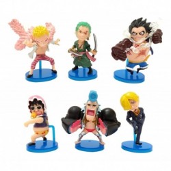 One Piece Luffy Sanji Zoro Colección 6 Figuras En Bolsa (Entrega Inmediata)